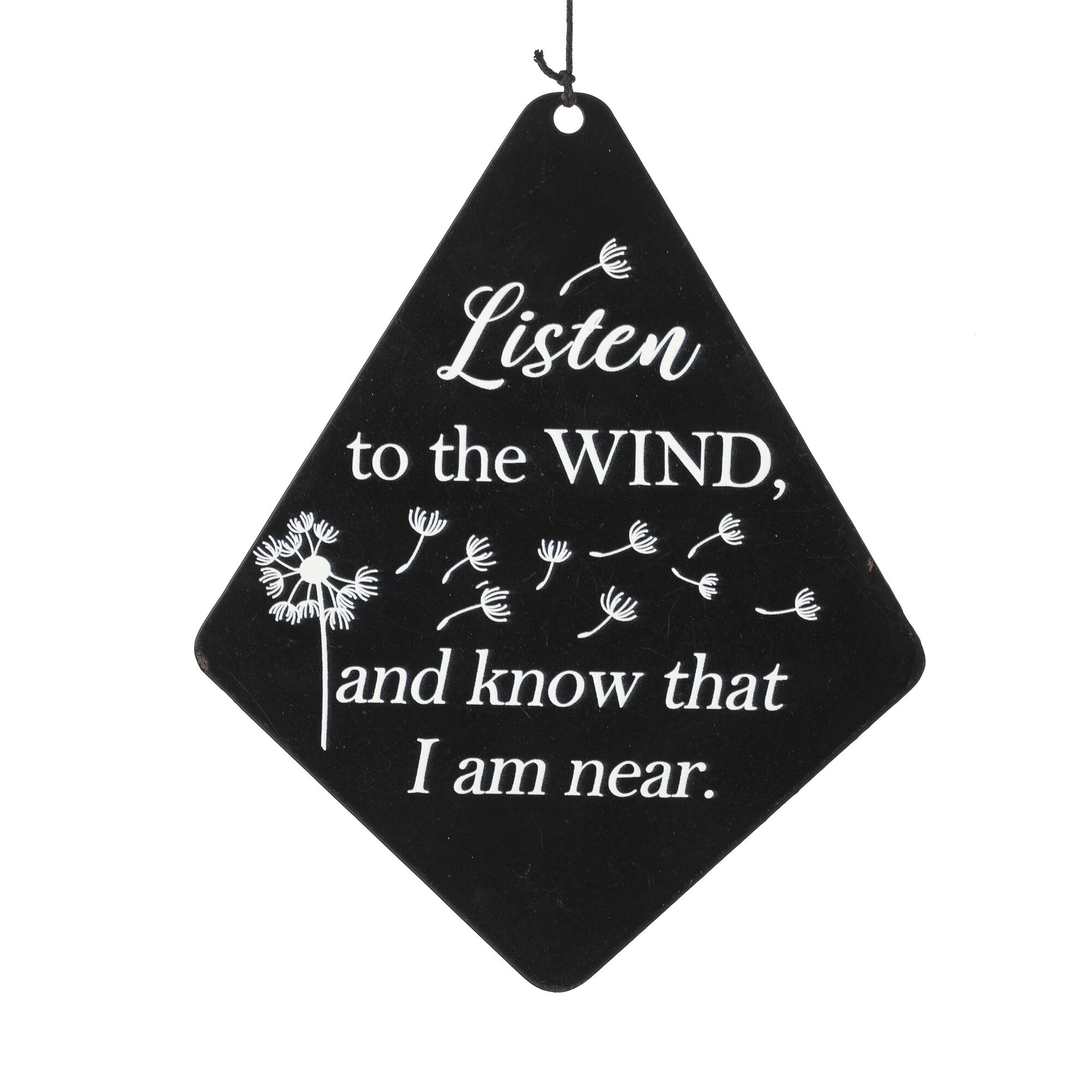 Glitzhome® 38" Matte Black Metal Black Windchime
